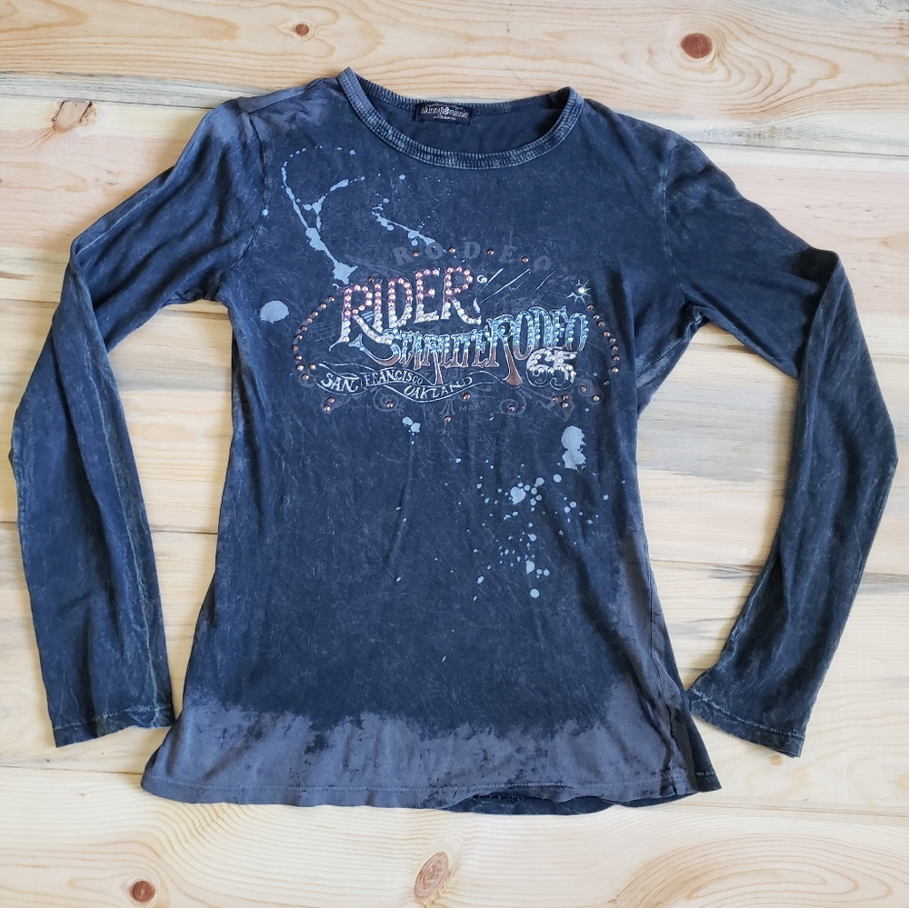 Skinny Minnie Distressed San Francisco Rodeo shirt
